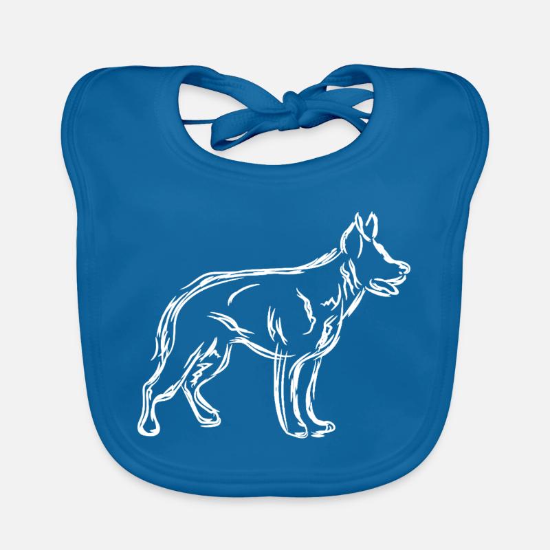 Chien de berger Bavoir bio Bébé