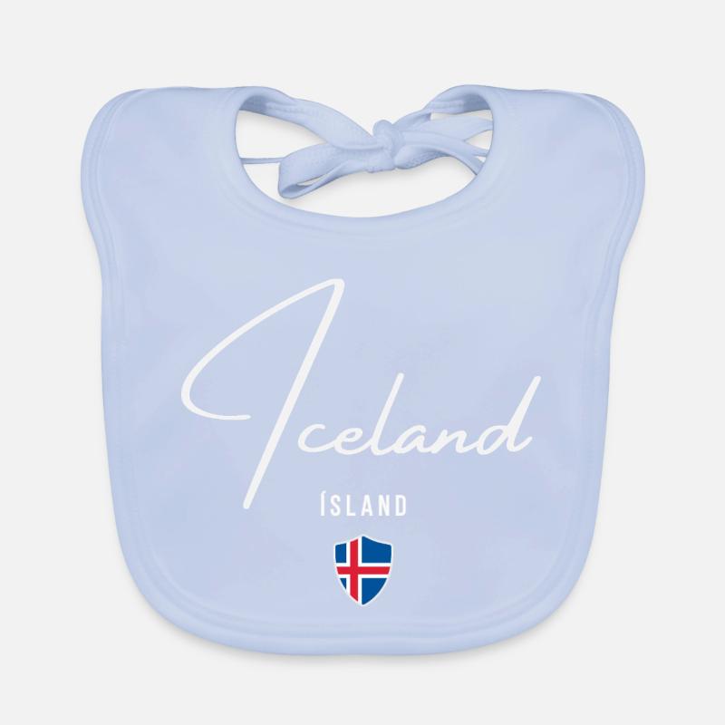 Isländischer Stolz, minimalistisches, elegantes Design Baby Bio-Lätzchen