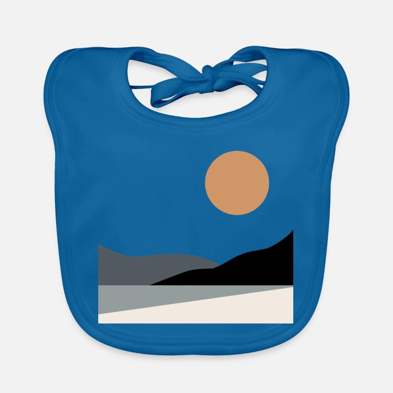 Abstract Landscape Organic Baby Bibs