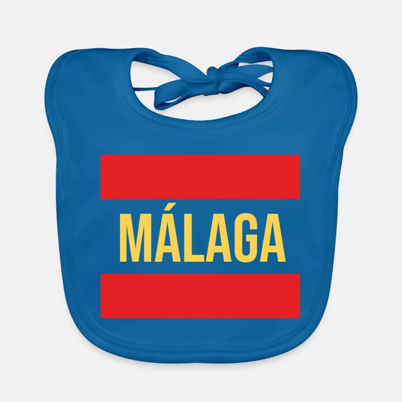 Conception du drapeau régional de Malaga Bavoir bio Bébé