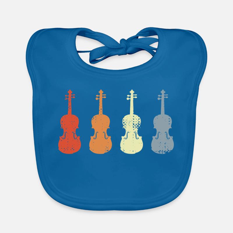 Modèles de violons vintage Bavoir bio Bébé