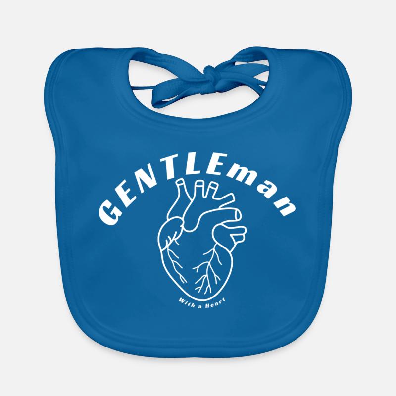 Herr - Baby Bio-Lätzchen - Pfauenblau