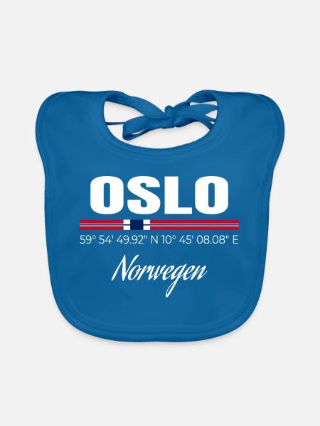 Oslo - Baby Bio-Lätzchen - Pfauenblau
