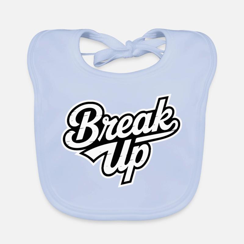 Conception typographique audacieuse de rupture urbaine Bavoir bio Bébé