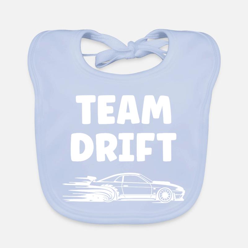 Energetisches Drift-Car-Design Baby Bio-Lätzchen