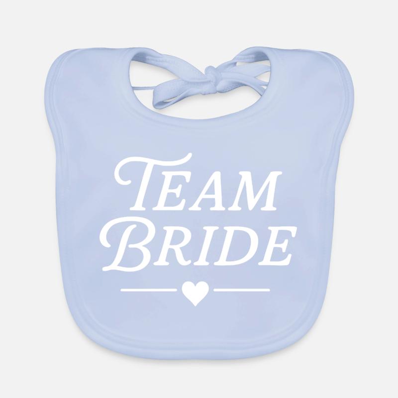 Classique Team Bride (Blanc) Bavoir bio Bébé