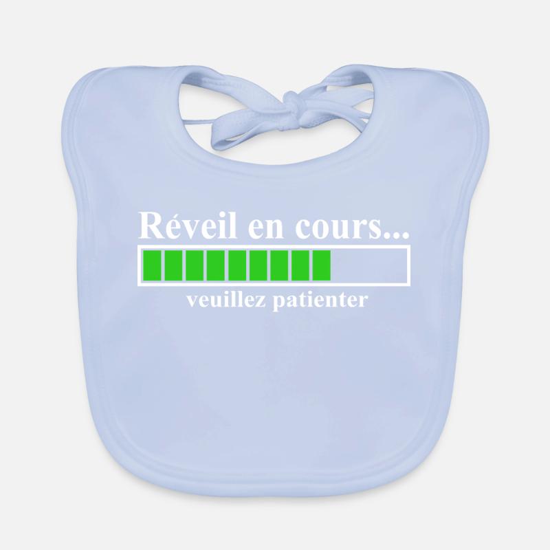 Charging Display Alarm Clock in Progress Organic Baby Bibs
