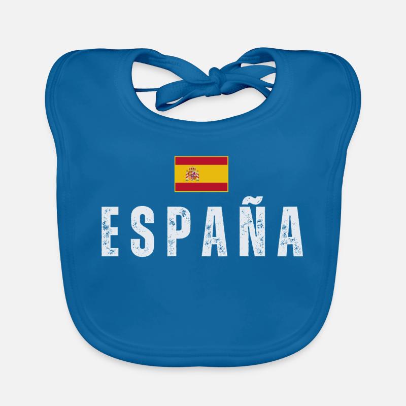 I love Spain, Spanish pride Organic Baby Bibs