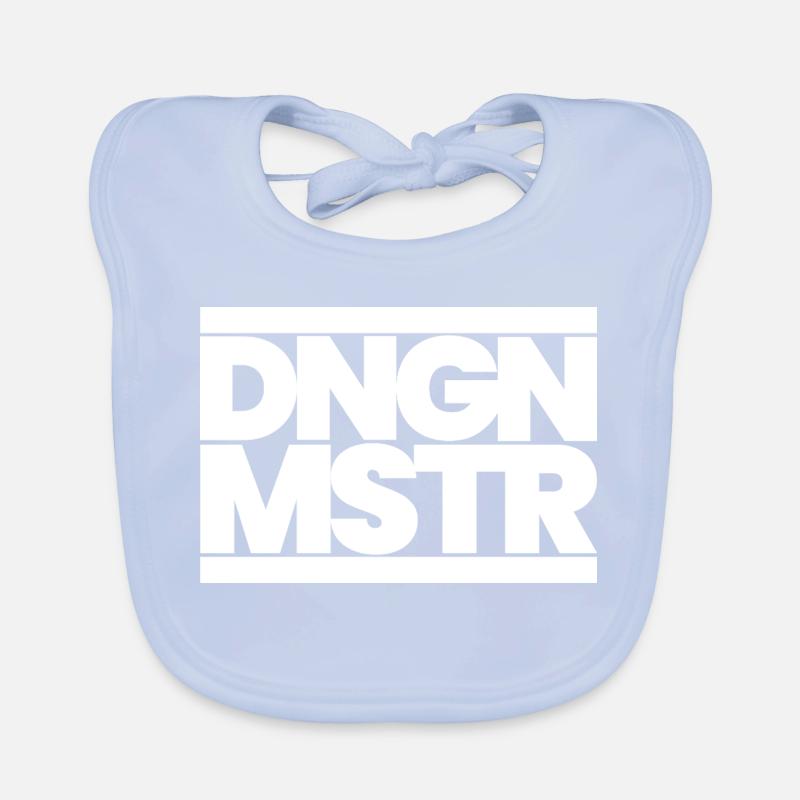 DNGN MSTR – RPG Game Master Minimal Design White Baby Bio-Lätzchen