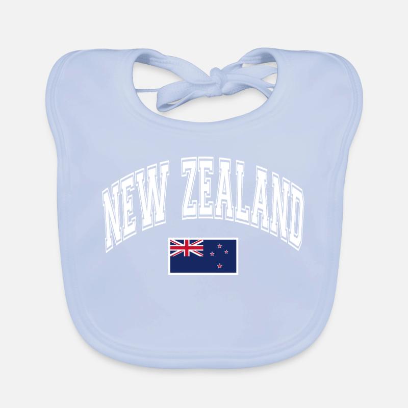 Drapeau de la Nouvelle-Zélande Bavoir bio Bébé