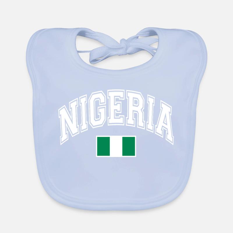 Drapeau du Nigéria Bavoir bio Bébé