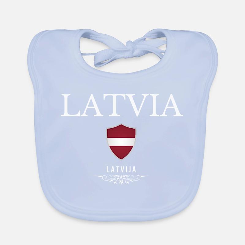 Fierté lettone, design minimaliste et élégant Bavoir bio Bébé