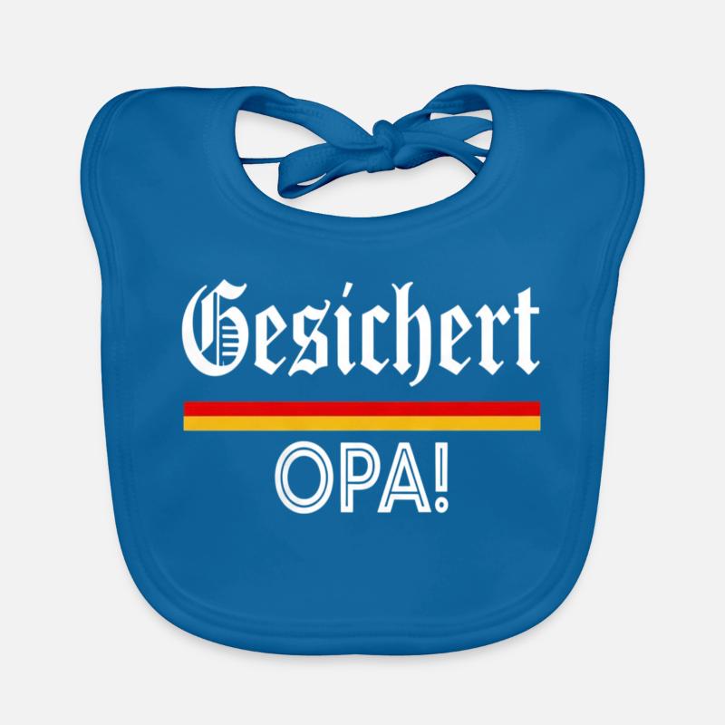 Gesichert Opa! Werdender Opa Spruch Baby Bio-Lätzchen