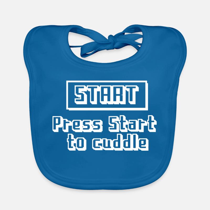 Press Start to Cuddle Organic Baby Bibs