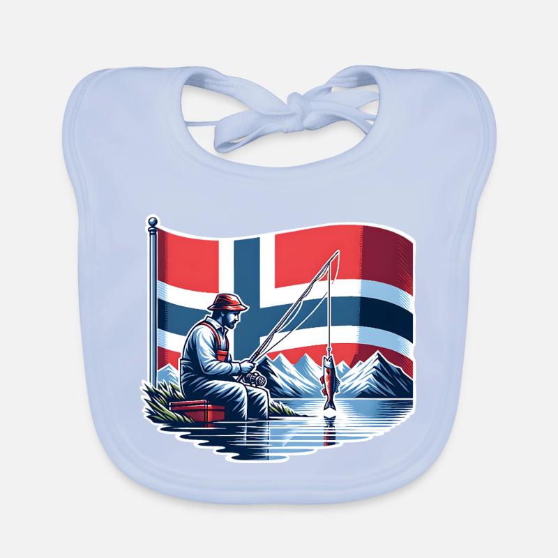 Norwegen Angeln Boot Baby Bio-Lätzchen
