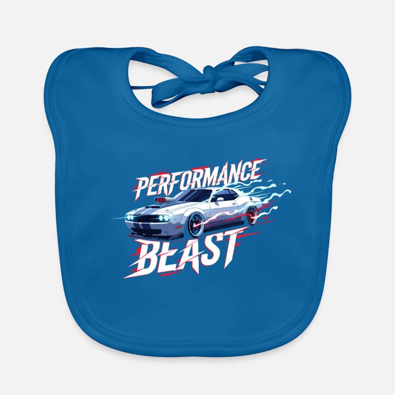 Conception de performance de muscle car Bavoir bio Bébé