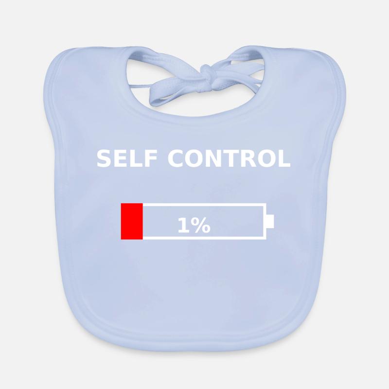 SELF CONTROL – 1% Battery Low Organic Baby Bibs