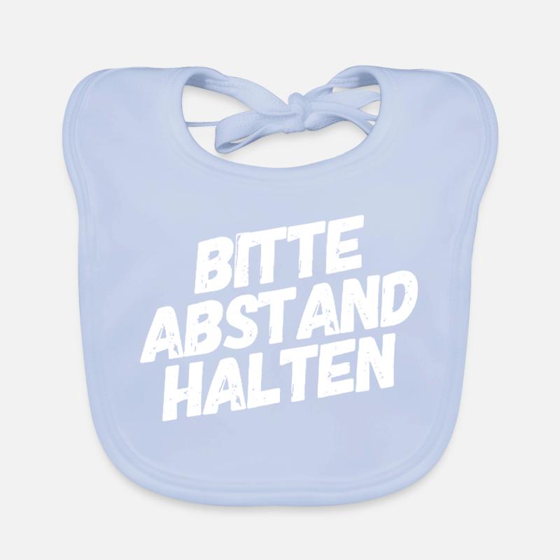 Bitte Abstand halten Baby Bio-Lätzchen
