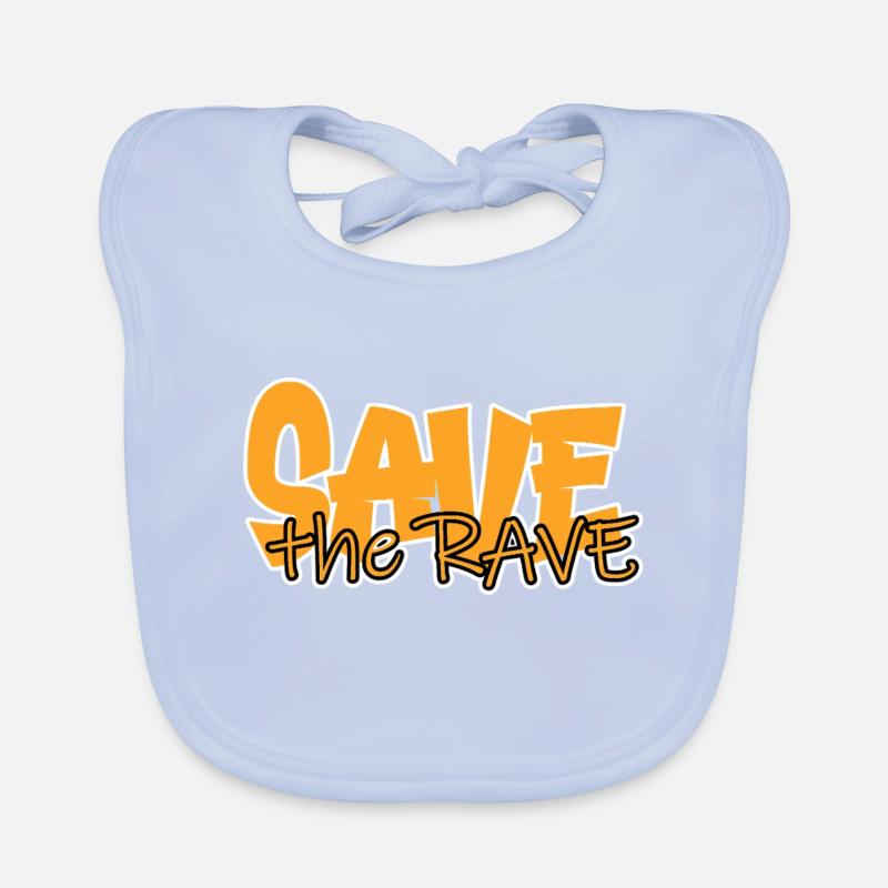 save the rave Organic Baby Bibs