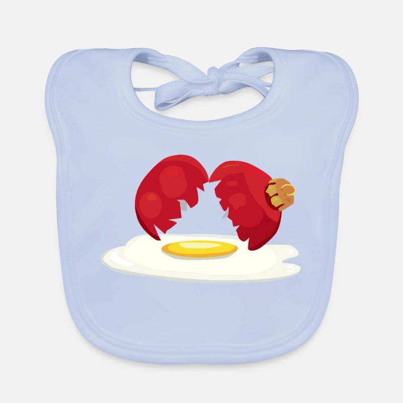 Christmas ball broken egg Organic Baby Bibs