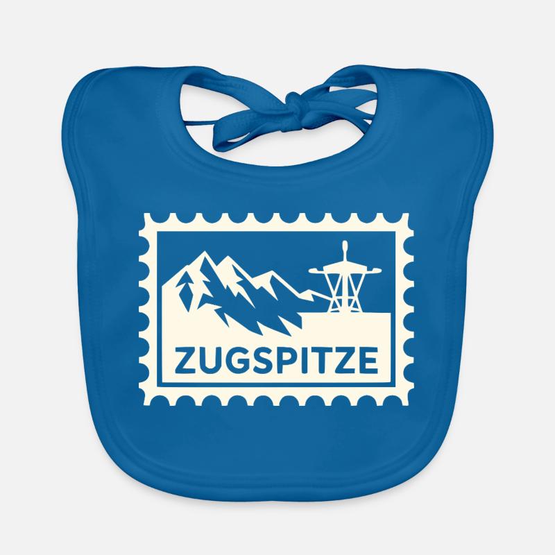 Berggipfel mit Seilbahn-Design Baby Bio-Lätzchen