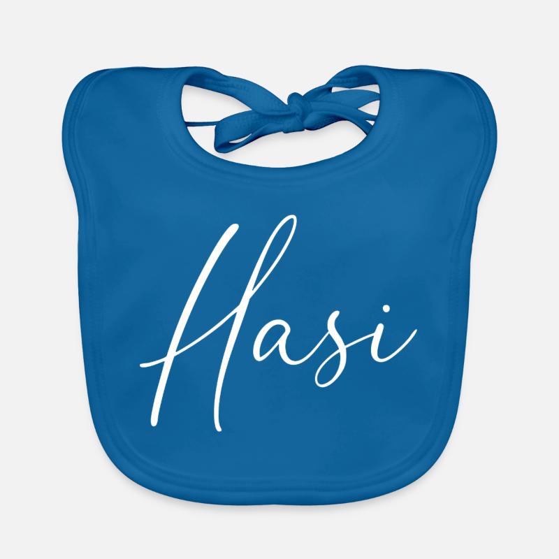 Hasi / Conception de l’écriture manuscrite Bavoir bio Bébé