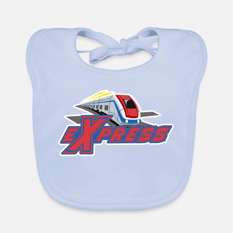 Conception de train à grande vitesse express Bavoir bio Bébé