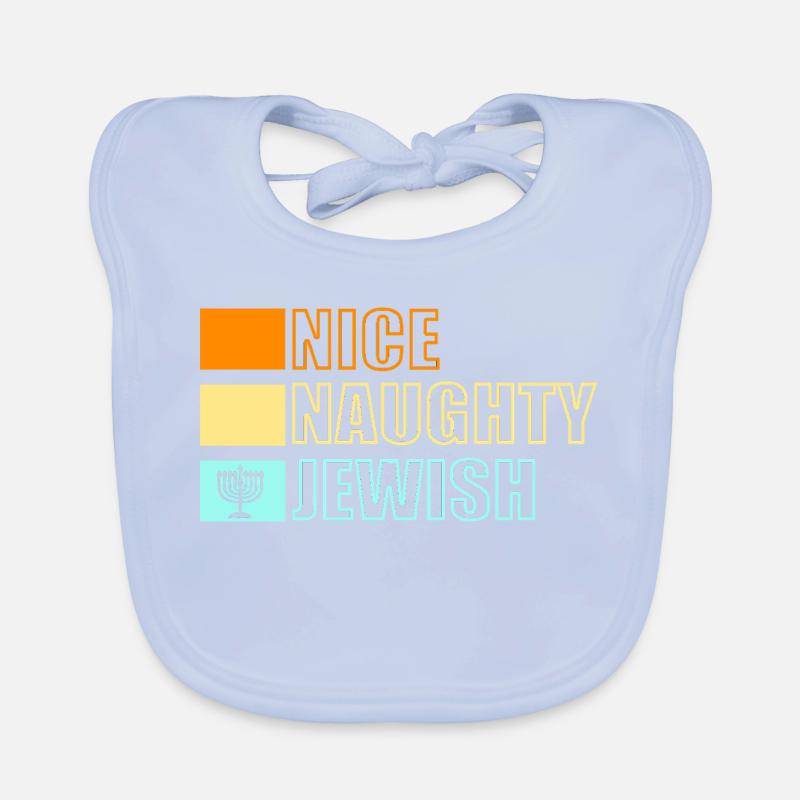 Hanoukka Hanoukka Hanoucca Bavoir bio Bébé