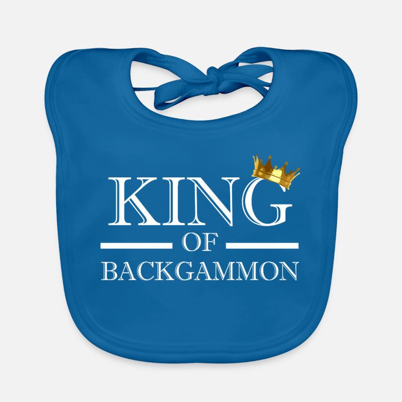 King Of Backgammon Baby Bio-Lätzchen