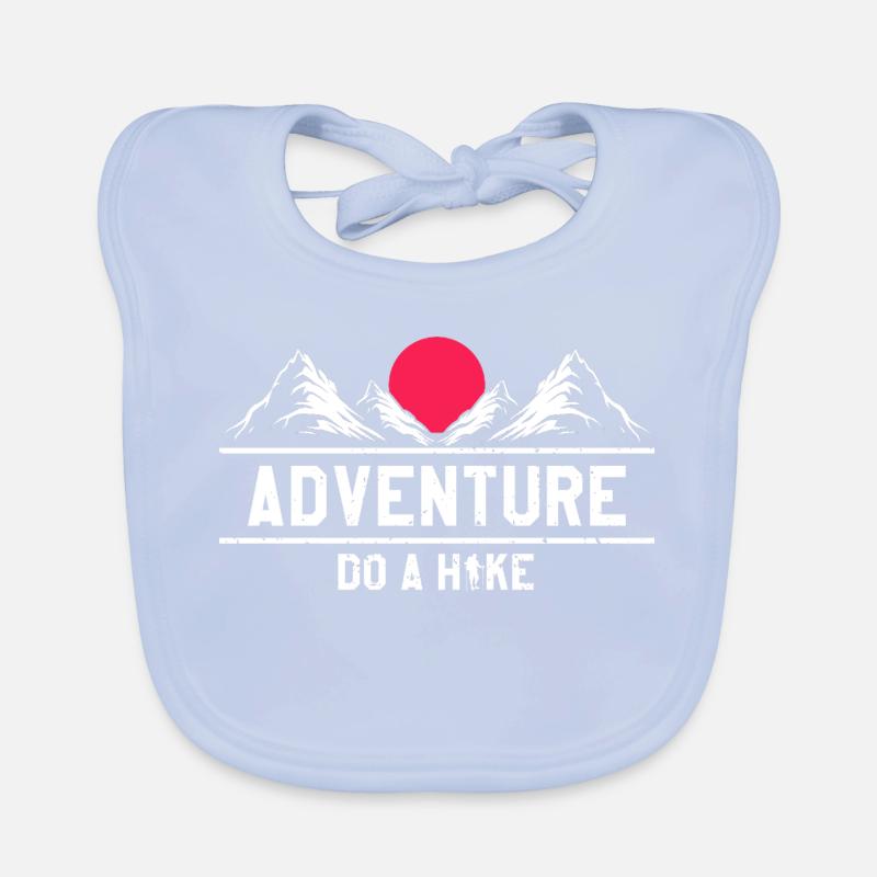 Adventure Awaits Go Explore Hike Nature Trails Baby Bio-Lätzchen