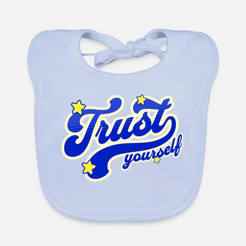 Selbstvertrauen Sternenskript Baby Bio-Lätzchen