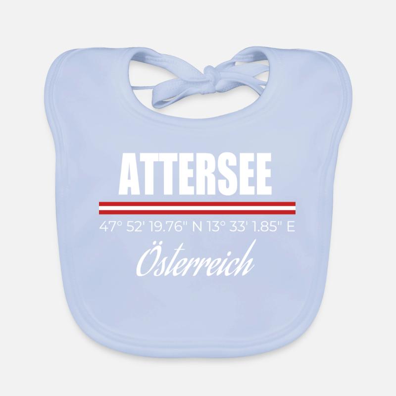 Lac Attersee Bavoir bio Bébé