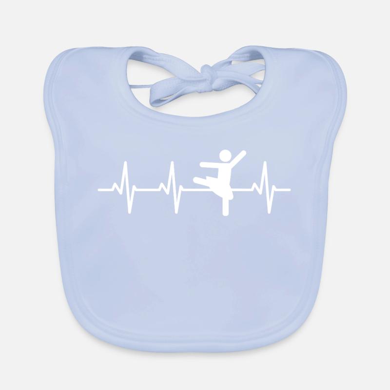 Cardiogramme de danseuse de ballet Bavoir bio Bébé