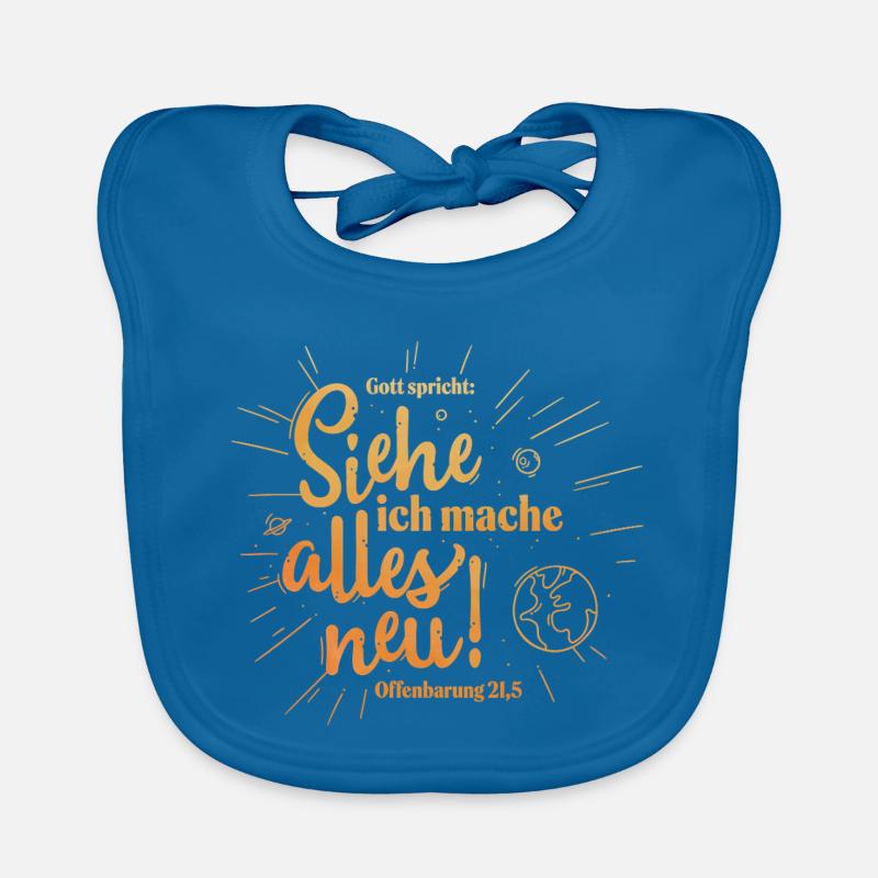 Behold, I make all things new Organic Baby Bibs