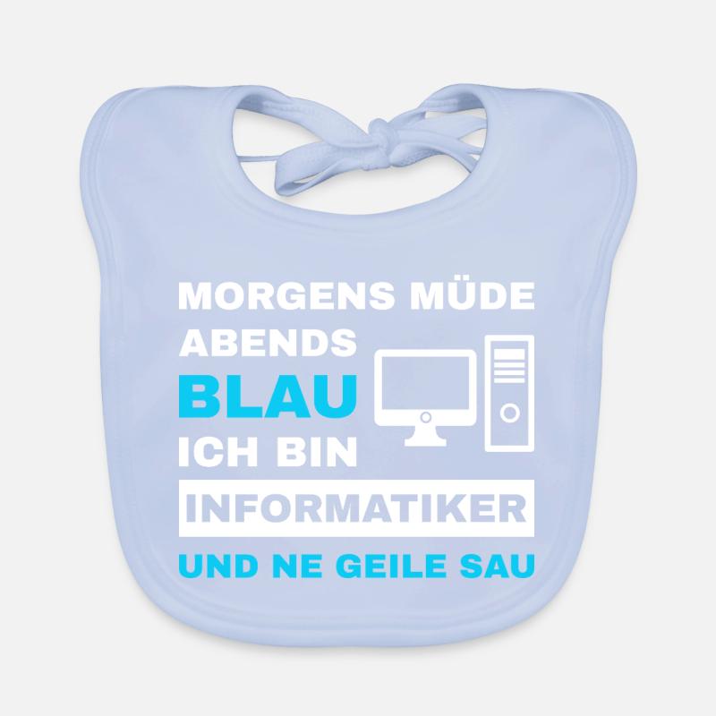 informatiker Programmierer Admin Sprüche Lustig Baby Bio-Lätzchen
