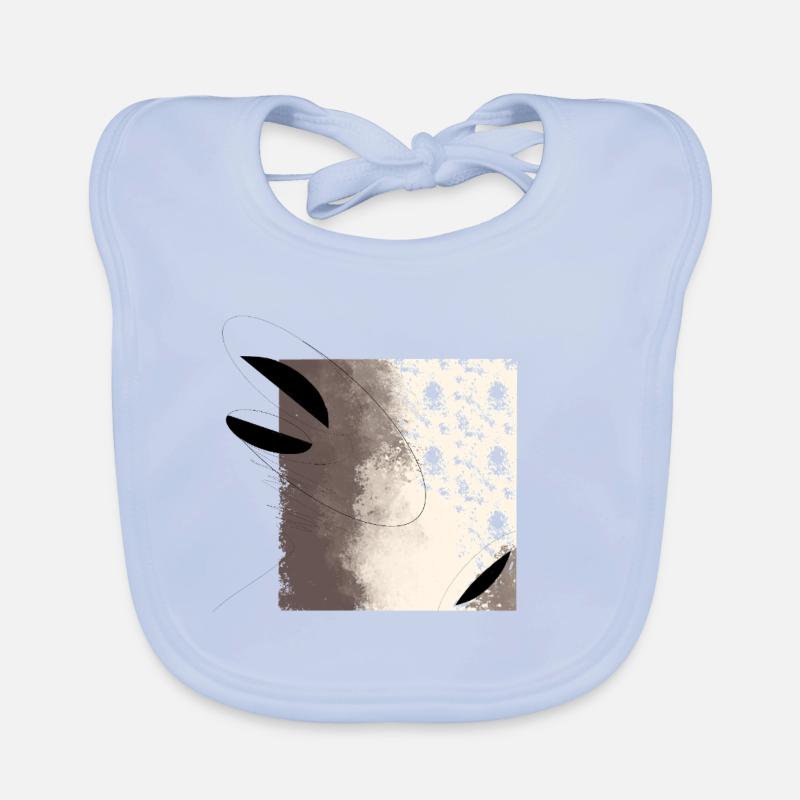 Abstract shadows and light surfaces Organic Baby Bibs