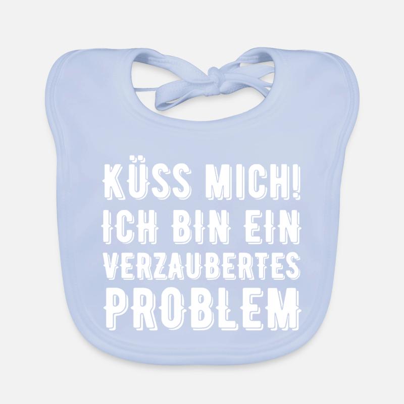 Küss mich ich bin ein verzaubertes Problem Baby Bio-Lätzchen