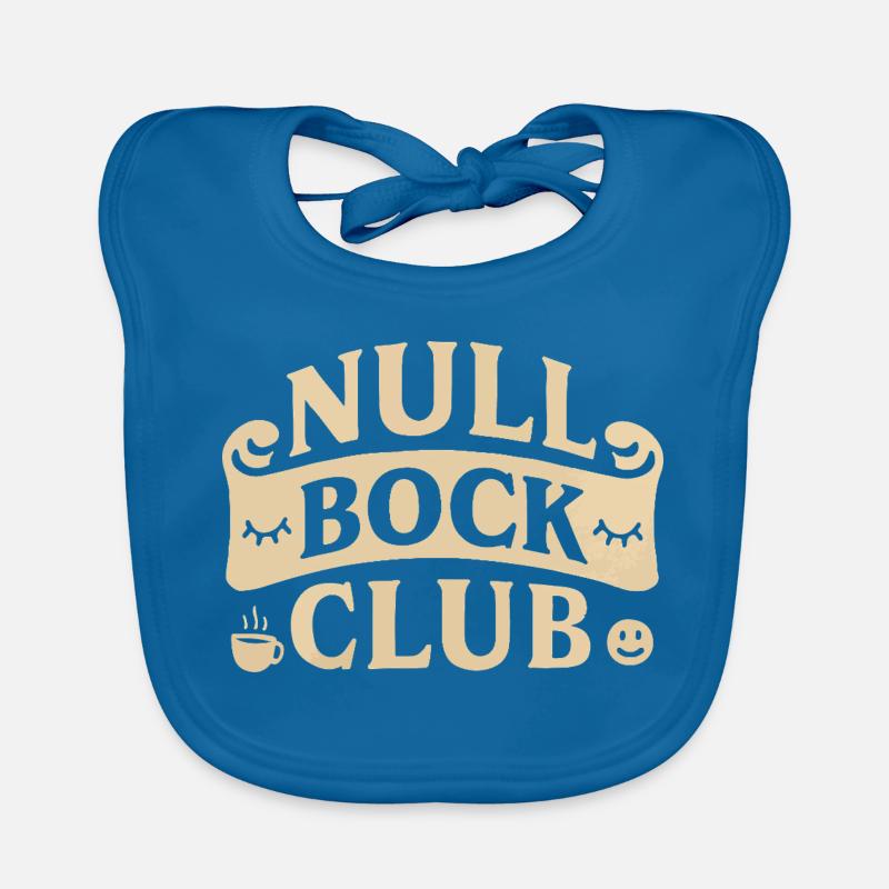Null Bock Club – Statement Saying Funny Organic Baby Bibs