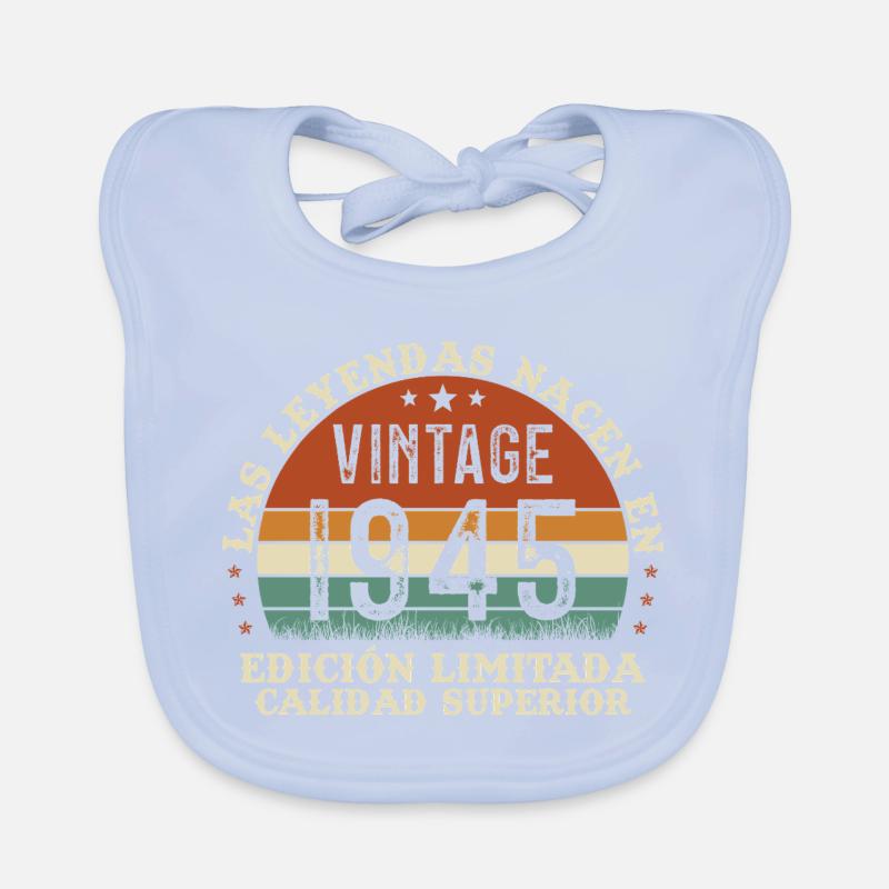 1945 Retro Vintage Geburtstagsgeschenk Baby Bio-Lätzchen