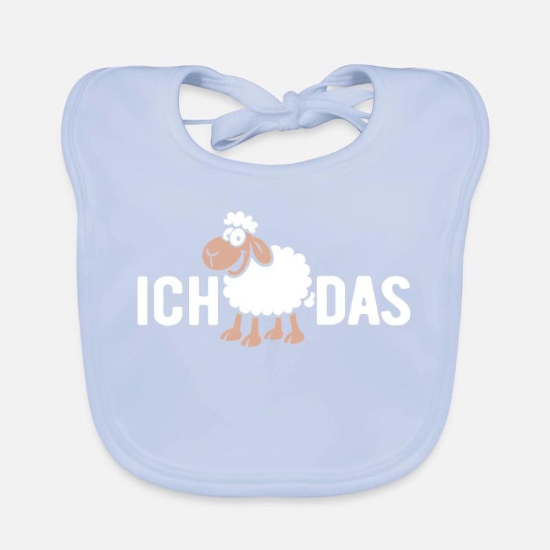 Ich SCHAF das - Wortspiel mit Schaf Baby Bio-Lätzchen