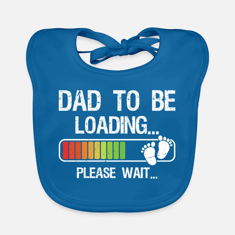 Expecting Dad Shirt Gift for Dad-To-Be Loading - Baby Bio-Lätzchen - Pfauenblau