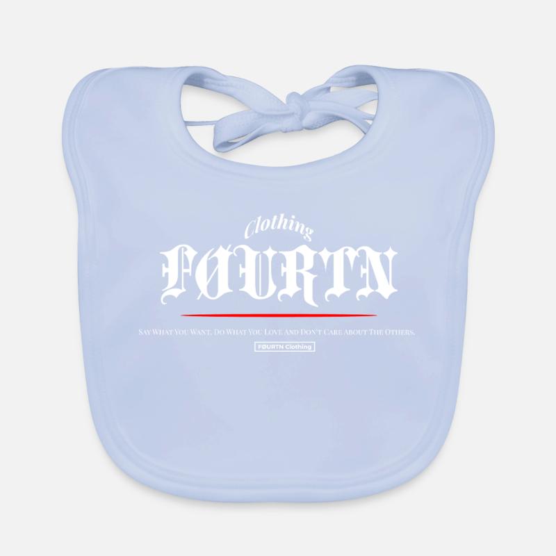 FØURTN Dites ce que vous voulez (blanc) Bavoir bio Bébé