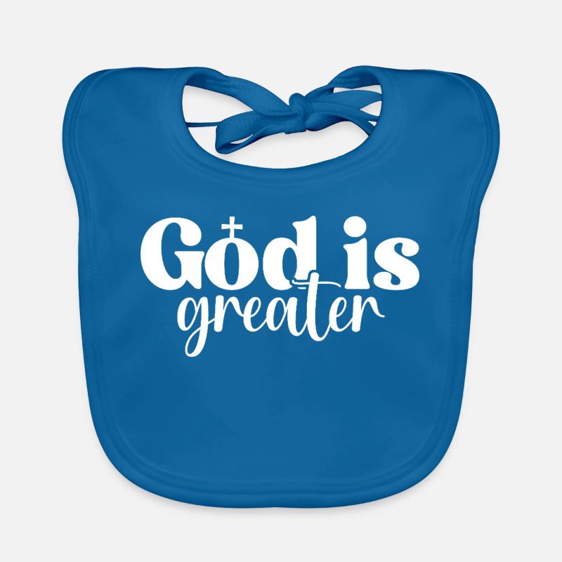 God Is Greater Organic Baby Bibs