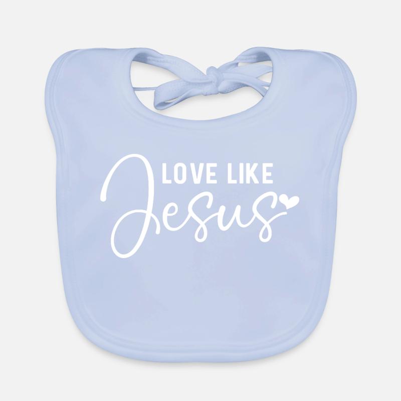 Aimer comme Jésus Bavoir bio Bébé