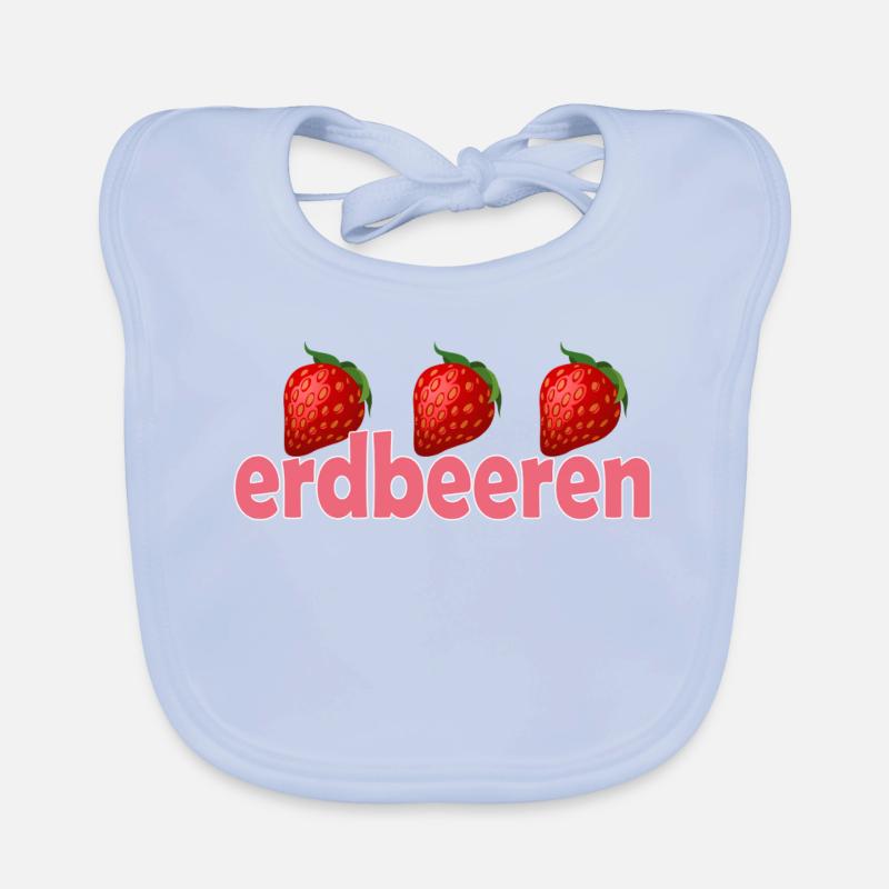 Fraises Bavoir bio Bébé