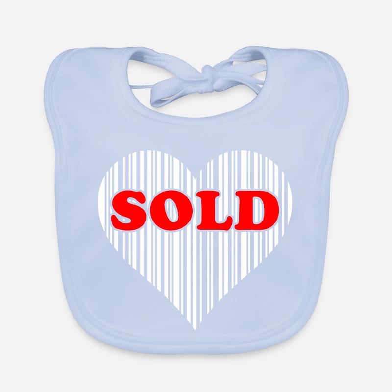 Coeur Barcode Love – Vendu Code Barcode Cadeau Bavoir bio Bébé