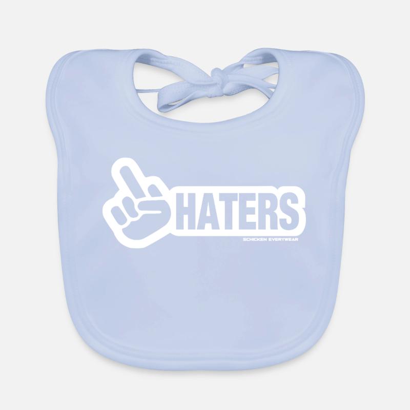 Haters Peace Sign Design Bavoir bio Bébé