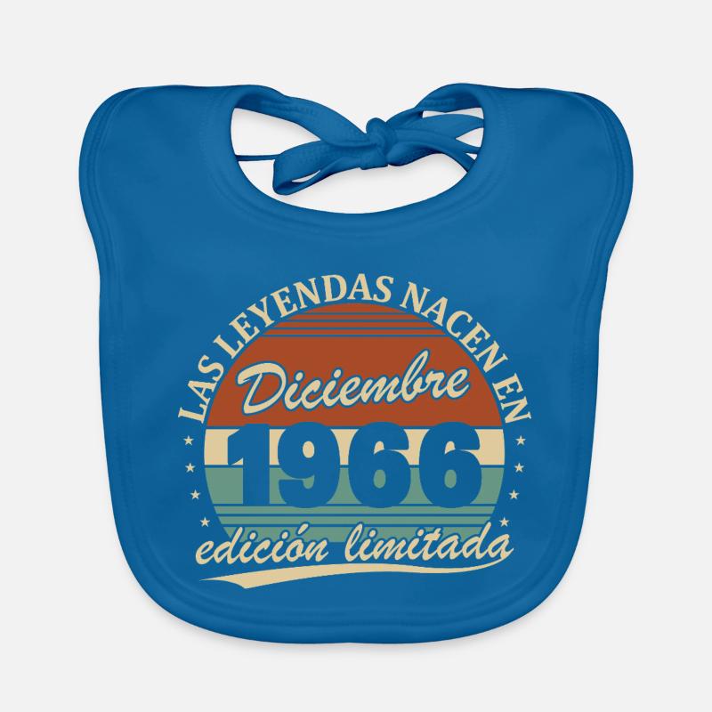 December 1966 Retro Vintage Anniversary Organic Baby Bibs