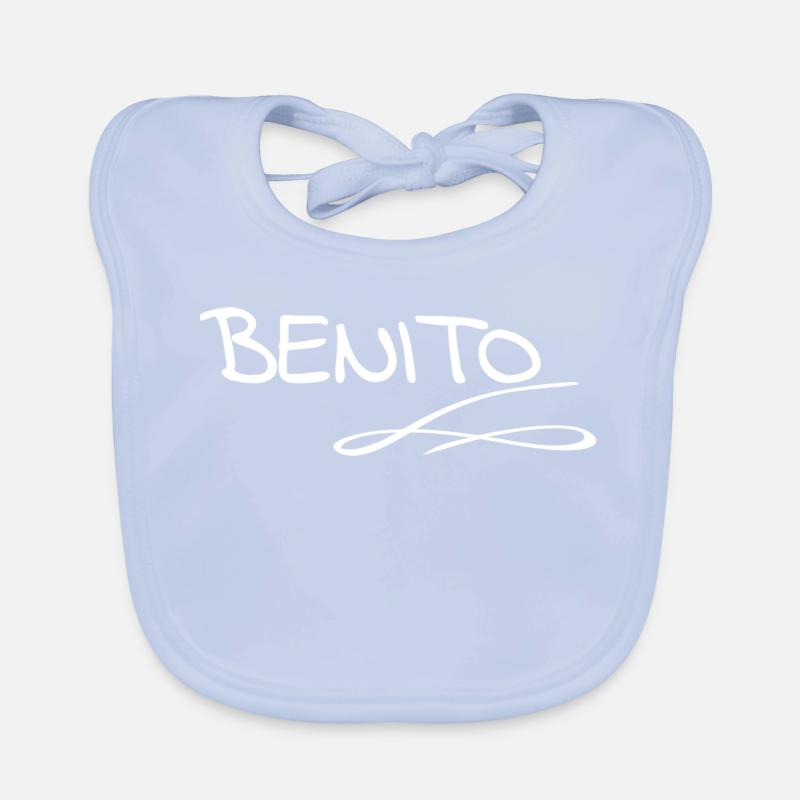 Benito as a given name Organic Baby Bibs