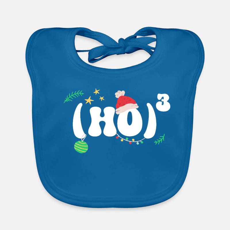 (HO)3 - Hohoho - Christmas Math Organic Baby Bibs